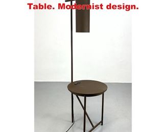 Lot 34 Renaissance Steel Lamp Table. Modernist design. 
