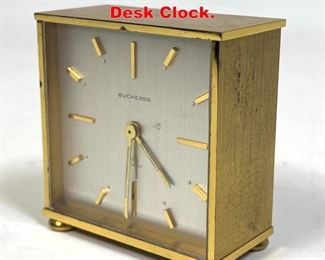 Lot 69 BUCHERER Swiss Small Desk Clock. 