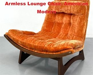 Lot 162 Adrian Pearsall Low Armless Lounge Chair. American Modern 