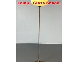 Lot 176 Laurel Mushroom Floor Lamp. Glass Shade. 
