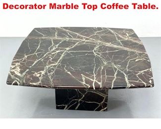 Lot 175 Mid Century Modern Decorator Marble Top Coffee Table. 