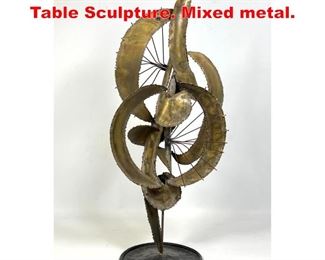Lot 185 HARRY BALMER Style Table Sculpture. Mixed metal. 