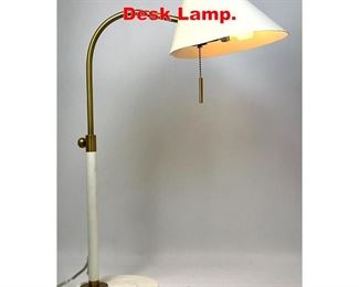 Lot 186 West Elm Goose Neck Desk Lamp. 