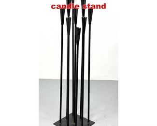 Lot 208 Nine candle iron floor candle stand