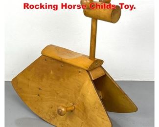 Lot 209 Creative Playthings Maple Rocking Horse Childs Toy. 