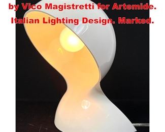 Lot 221 Dalu Table lamp designed by Vico Magistretti for Artemide. Italian Lighting Design. Marked. 