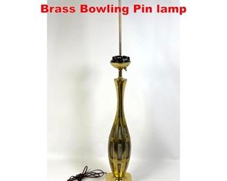Lot 248 Tony Paul for Westwood Brass Bowling Pin lamp