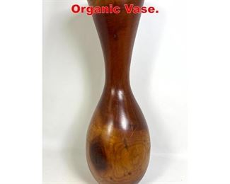 Lot 256 2 Ft Tall Carved Wood Organic Vase. 