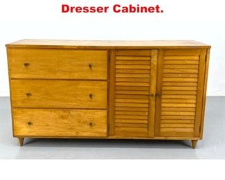 Lot 260 Birch Mid Century Modern Dresser Cabinet. 