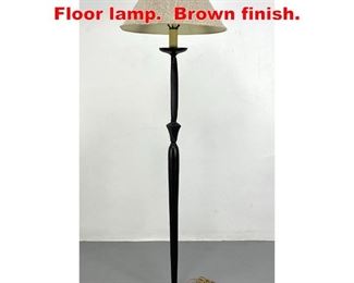Lot 317 Giacometti Style Bronze Floor lamp. Brown finish. 