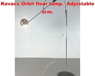 Lot 318 Robert Sonneman for Kovacs Orbit floor lamp. Adjustable arm.