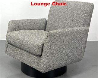 Lot 366 Round Swivel Base Lounge Chair. 