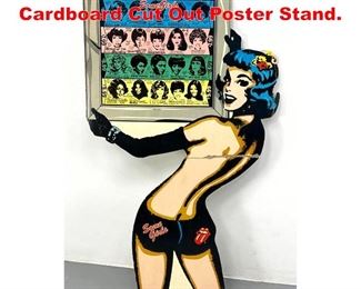 Lot 383 Rolling Stones Advertising Cardboard Cut Out Poster Stand. 