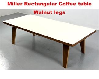 Lot 404 Charles Eames for Herman Miller Rectangular Coffee table Walnut legs 