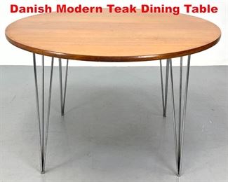 Lot 461 Hans Brattrud Scandia Danish Modern Teak Dining Table