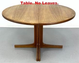 Lot 468 Danish Modern Teak Dining Table. No Leaves. 