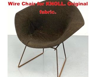Lot 471 HARRY BERTOIA Diamond Wire Chair for KNOLL. Original fabric. 