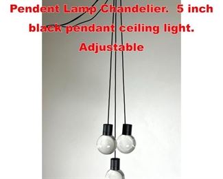 Lot 473 Sean Lavin Mina Three Ball Pendent Lamp Chandelier. 5 inch black pendant ceiling light. Adjustable 