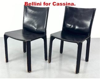 Lot 534 CAB Side Chairs Mario Bellini for Cassina. 