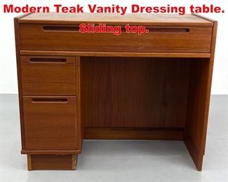 Lot 542 ARENKIL for Torring Danish Modern Teak Vanity Dressing table. Sliding top. 