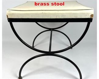 Lot 550 Frederic Weinberg iron and brass stool