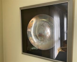 FRAMED SILVER PLATE OF THE ARCH