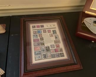 FRAMED STAMPS COLLECTION