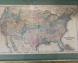 Amazing 1855 map of the United States and territories. What will ever become of Bleeding Kansas?