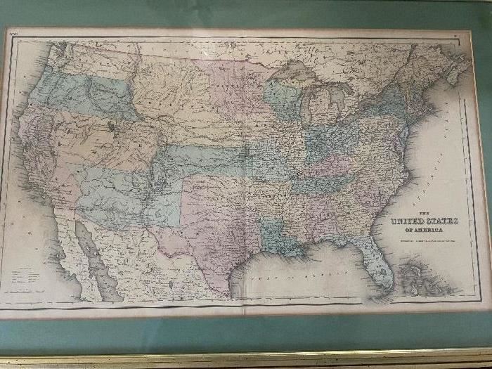 Amazing 1855 map of the United States and territories. What will ever become of Bleeding Kansas?