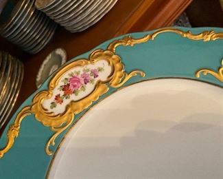 Pretty Dresden China plates. I think all of the teacups are chipped but the plates are very nice.