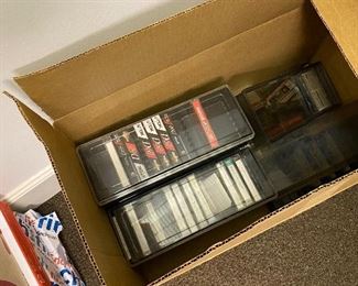 Unused cassette tapes.