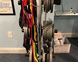 Assorted Weights and Weight holder 