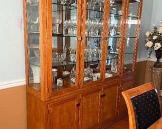 Hickory white China cabinet 