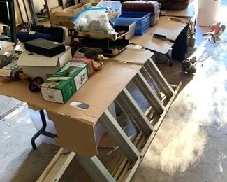 Ladder and other garage items, including tools