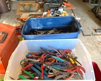Tubs of hand tools
