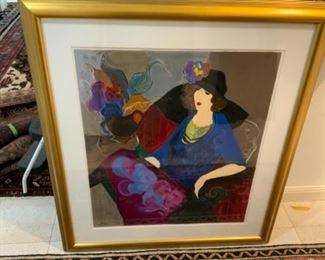 Itzchak Tarkay Limited Edition Serigraph #2/350 28” x 31”