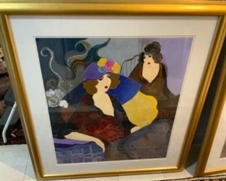 Itzchak Tarkay Limited Edition Serigraph #2/350 28” x 31”