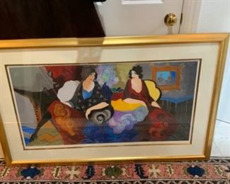 Itzchak Tarkay Limited Edition Serigraph #268/350 44” x 23”