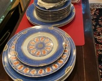 Christofle Oceana Bleu Ginkgo china set
