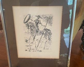 Salvador Dali “ Don Quixote” authenticated etching 