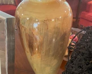 Colorado artist Dan Noble turned wooden art vase