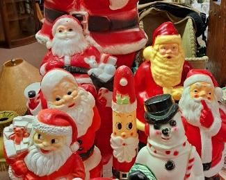 Save The Date and plan on attending next weekend's Large 2 Day Estate/Family Sale including Pt. 3 of 4 Holiday Sale. Much vintage and modern Christmas. Over 20 vintage blow mold Santa's and snowmen.