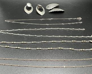GG026 Sterling Silver Jewelry Lot All Stamped