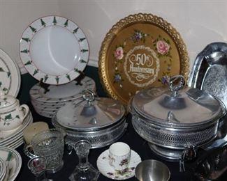 Christmas Plates - Silver-plated Trays
