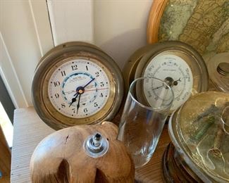 Nautical instruments and clocks