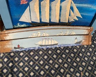 Painted barrel staves