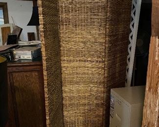 Rattan room divider