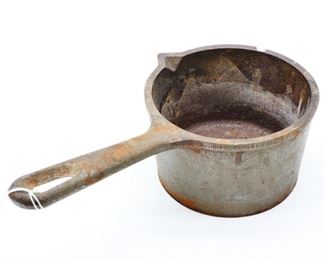 Vintage Lodge Cast Iron Pot with Pour Spout