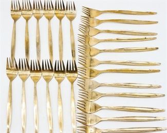 VU Solid Nickel Bronze Thai Bronzeware Flatware Set (Total of 143)