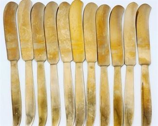 VU Solid Nickel Bronze Thai Bronzeware Flatware Set (Total of 143)